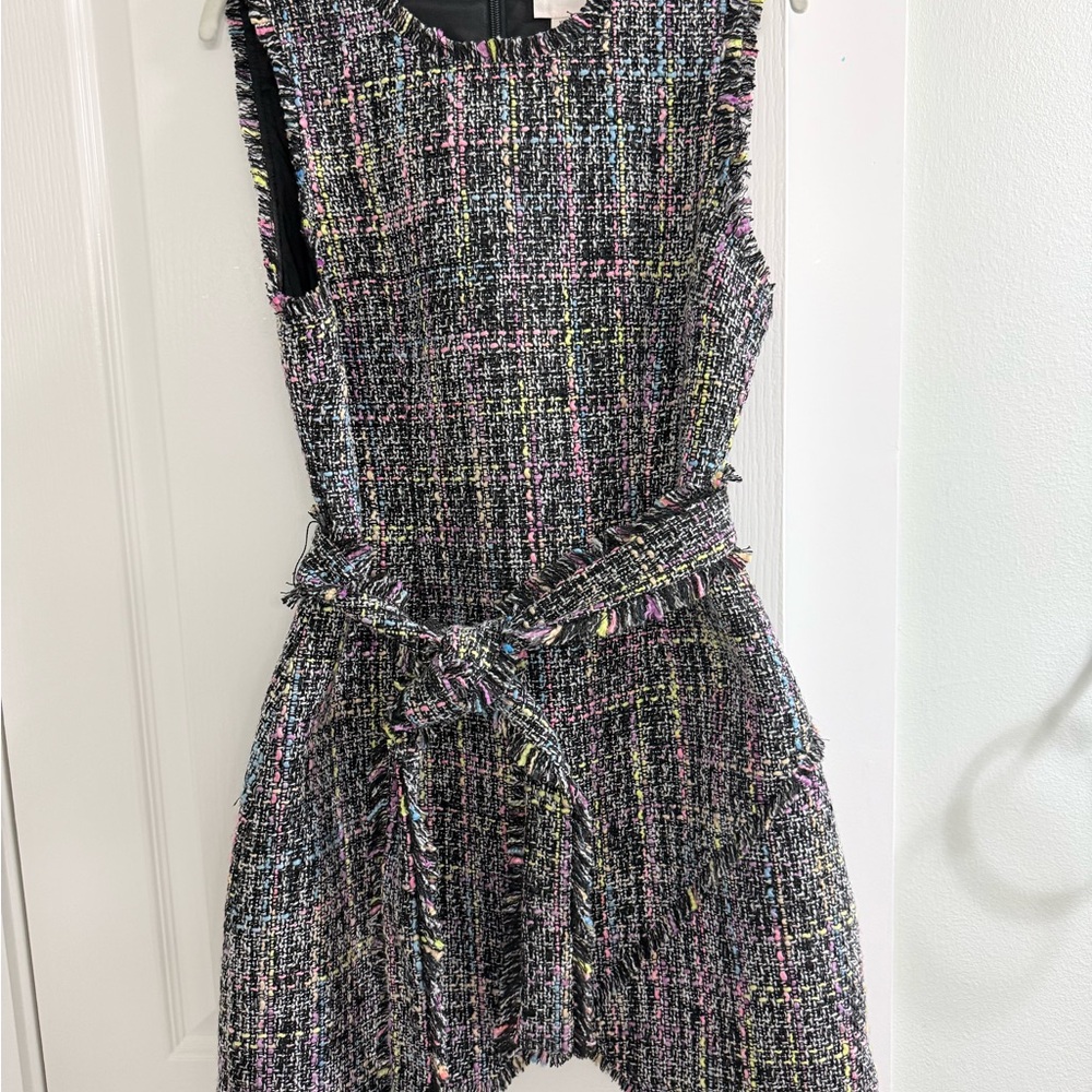 Cinq à Sept Black Multi Tweed Dress